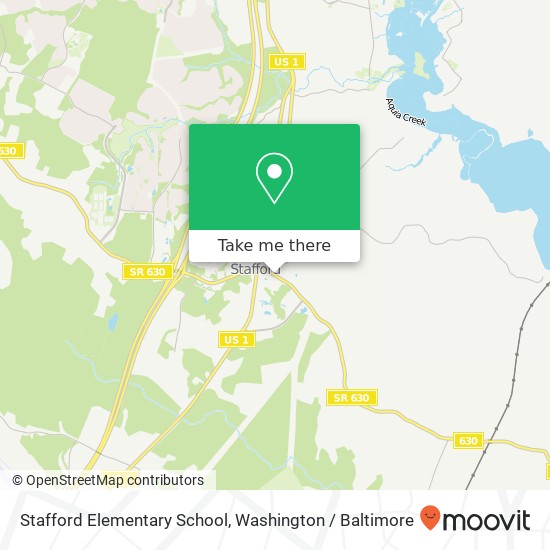 Mapa de Stafford Elementary School, 1349 Courthouse Rd