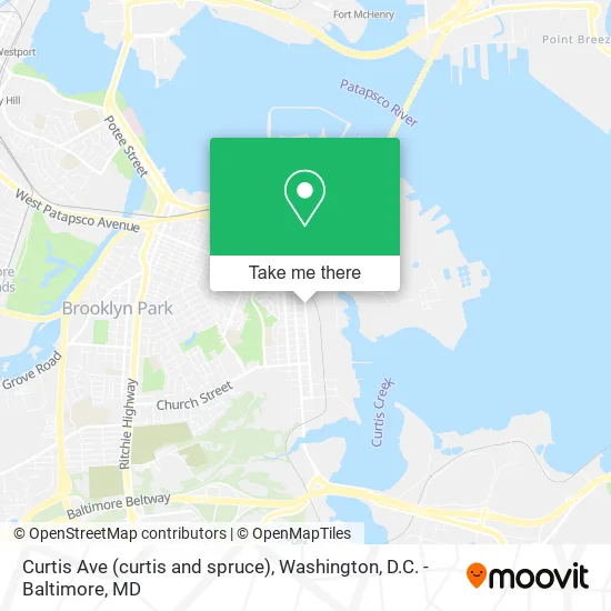 Mapa de Curtis Ave (curtis and spruce)