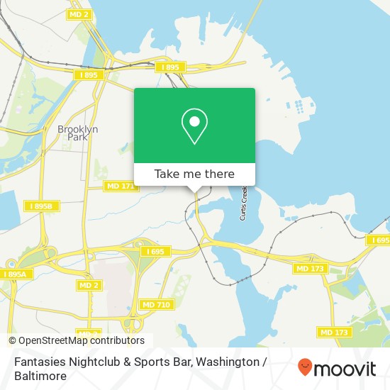 Mapa de Fantasies Nightclub & Sports Bar, 5520 Pennington Ave