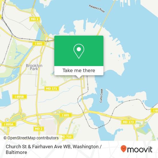 Church St & Fairhaven Ave WB, 1506 Church St map