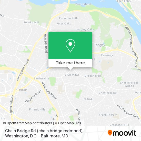 Mapa de Chain Bridge Rd (chain bridge redmond)