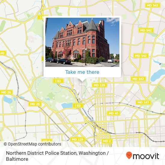 Mapa de Northern District Police Station, 3355 Keswick Rd