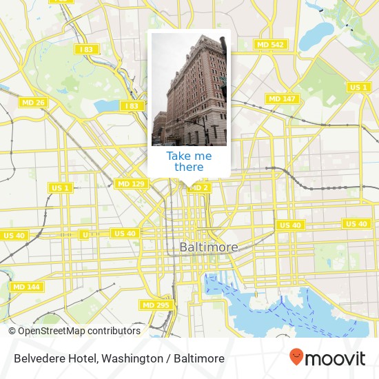 Belvedere Hotel map