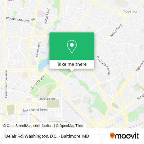 Belair Rd map