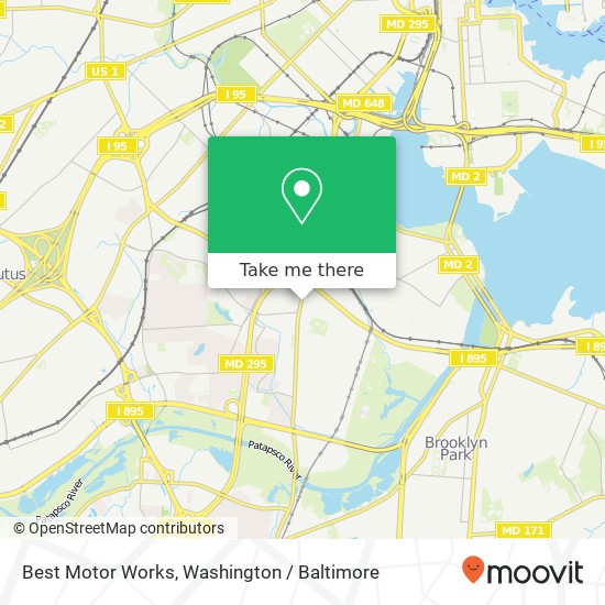 Mapa de Best Motor Works, 3529 Annapolis Rd