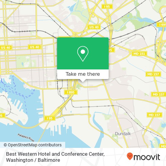 Best Western Hotel and Conference Center, 5625 Odonnell St map