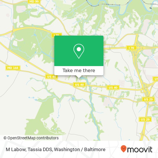 Mapa de M Labow, Tassia DDS, 3230 Bethany Ln