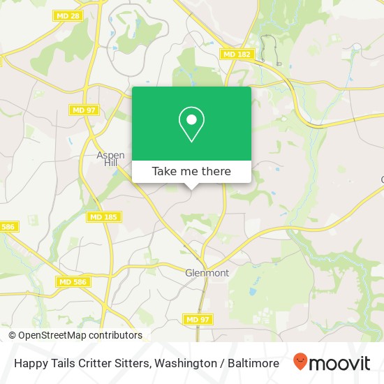 Mapa de Happy Tails Critter Sitters, 13229 Hathaway Dr