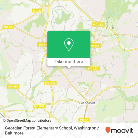 Georgian Forest Elementary School, 3100 Regina Dr map