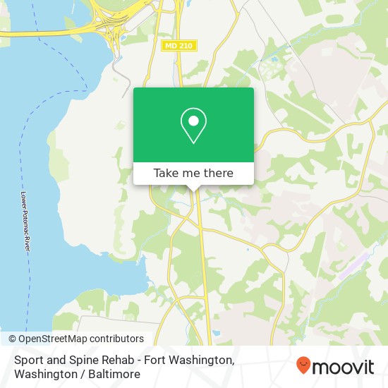 Mapa de Sport and Spine Rehab - Fort Washington, 9300 Livingston Rd