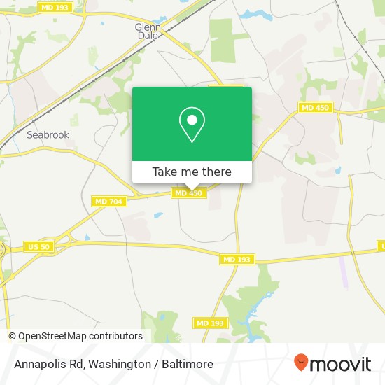 Mapa de Annapolis Rd, Bowie, MD 20720