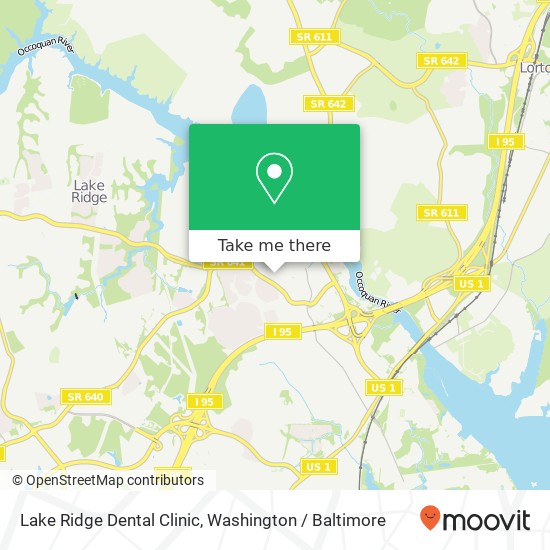 Mapa de Lake Ridge Dental Clinic, 12724 Directors Loop