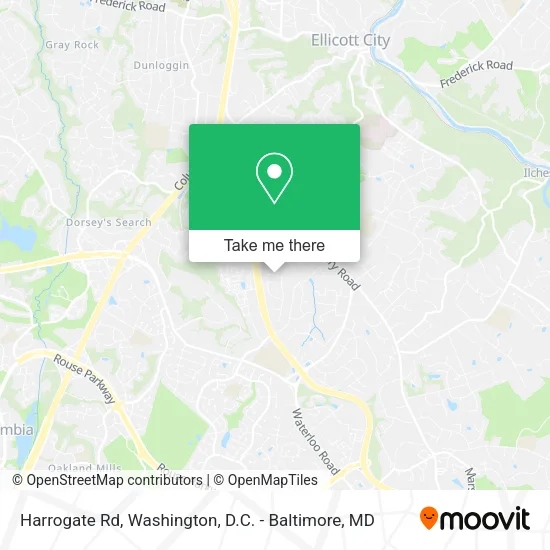 Harrogate Rd map