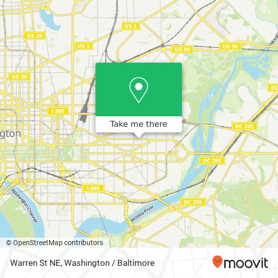 Warren St NE, Washington, DC 20002 map