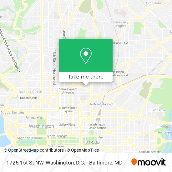 1725 1st St NW map