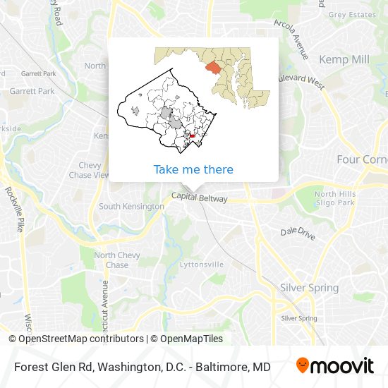 Mapa de Forest Glen Rd