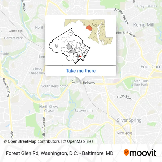 Mapa de Forest Glen Rd