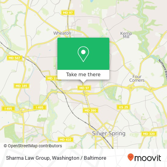 Mapa de Sharma Law Group, 9911 Georgia Ave