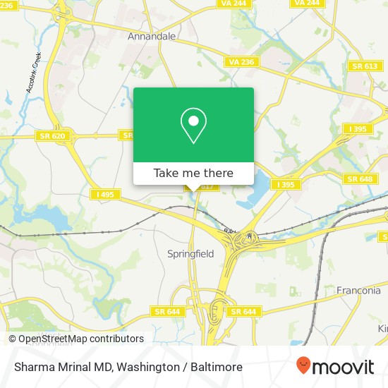 Mapa de Sharma Mrinal MD, 5514 Alma Ln