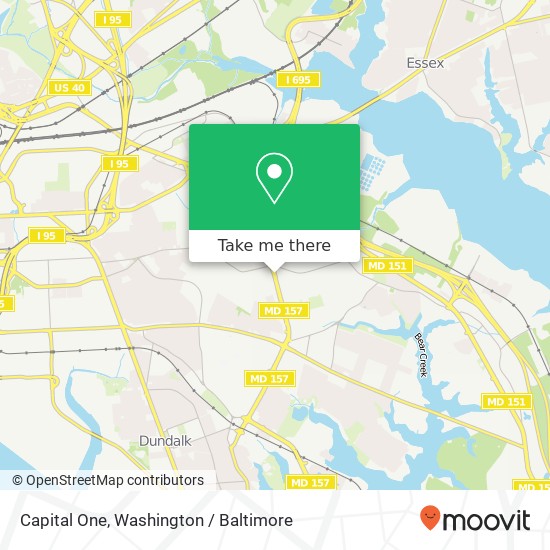 Mapa de Capital One, 1309 Merritt Blvd