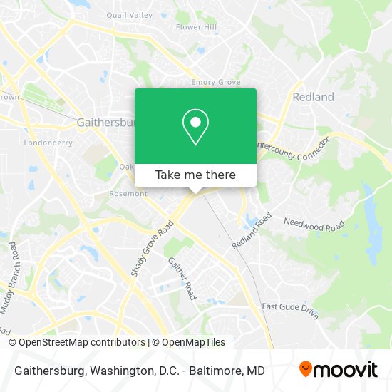 Gaithersburg map