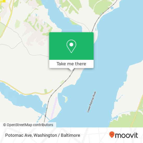 Mapa de Potomac Ave, Quantico, VA 22134