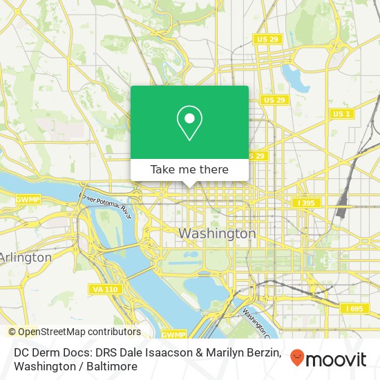 DC Derm Docs: DRS Dale Isaacson & Marilyn Berzin, 1828 L St NW map