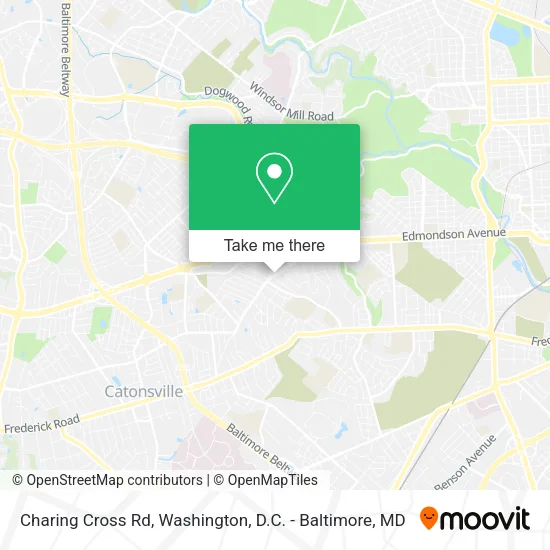 Charing Cross Rd map