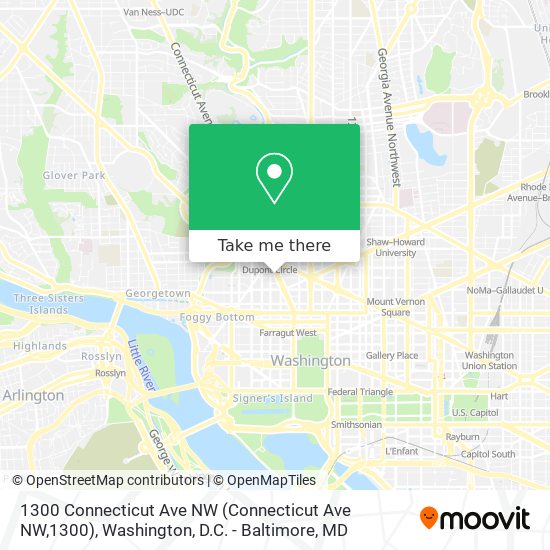 1300 Connecticut Ave NW (Connecticut Ave NW,1300) map