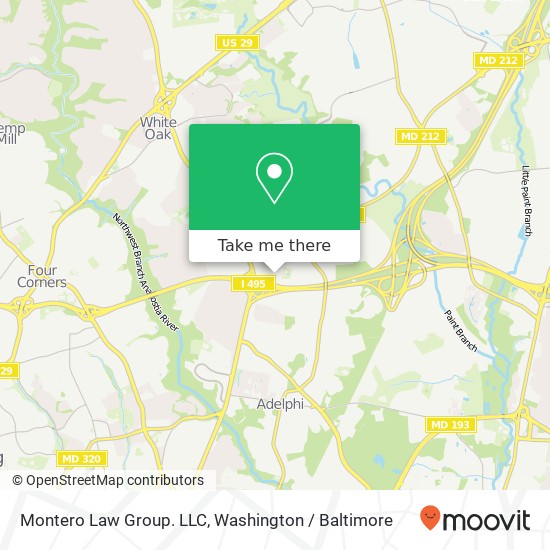 Mapa de Montero Law Group. LLC, 1738 Elton Rd