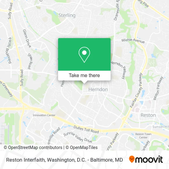 Reston Interfaith map