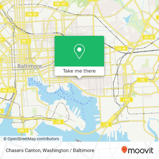 Mapa de Chasers Canton, 2501 Fleet St