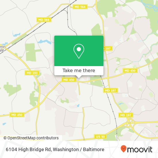 Mapa de 6104 High Bridge Rd, Bowie, MD 20720