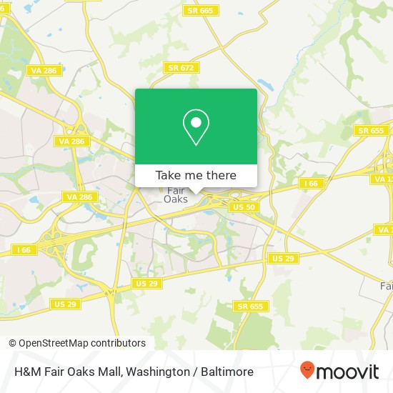 Mapa de H&M Fair Oaks Mall, 11750 Fair Oaks Mall