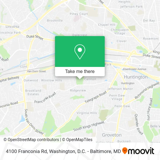 4100 Franconia Rd map