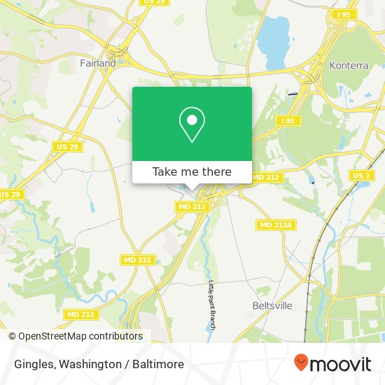 Mapa de Gingles, 11785 Beltsville Dr