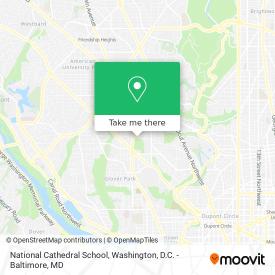 National Cathedral School map