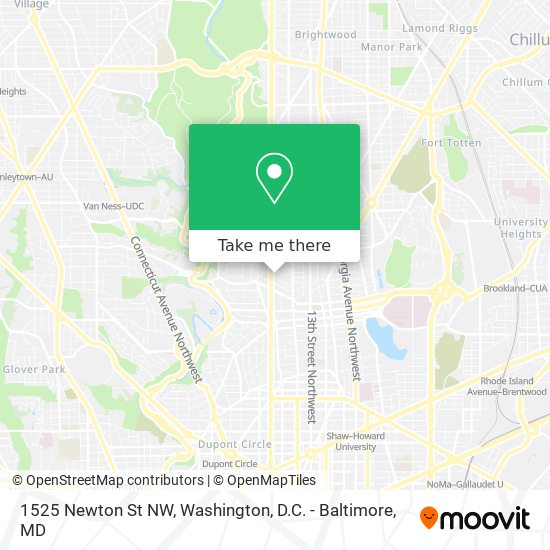 1525 Newton St NW map