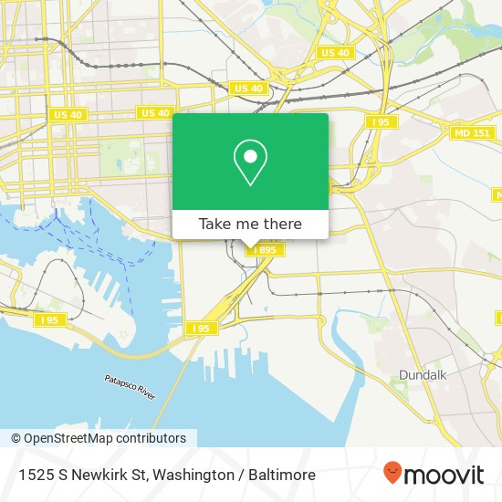 1525 S Newkirk St, Baltimore, MD 21224 map