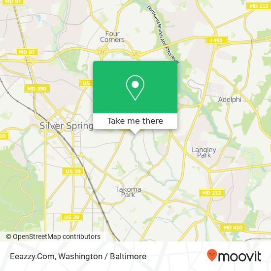 Eeazzy.Com, 8308 Roanoke Ave map