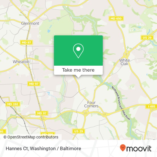 Hannes Ct, Silver Spring, MD 20901 map