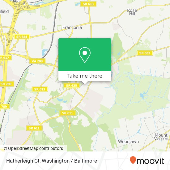 Mapa de Hatherleigh Ct, Alexandria, VA 22315