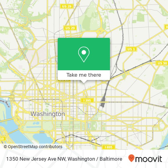 1350 New Jersey Ave NW, Washington, DC 20001 map