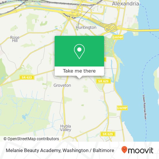 Mapa de Melanie Beauty Academy, 2415 Beacon Hill Rd