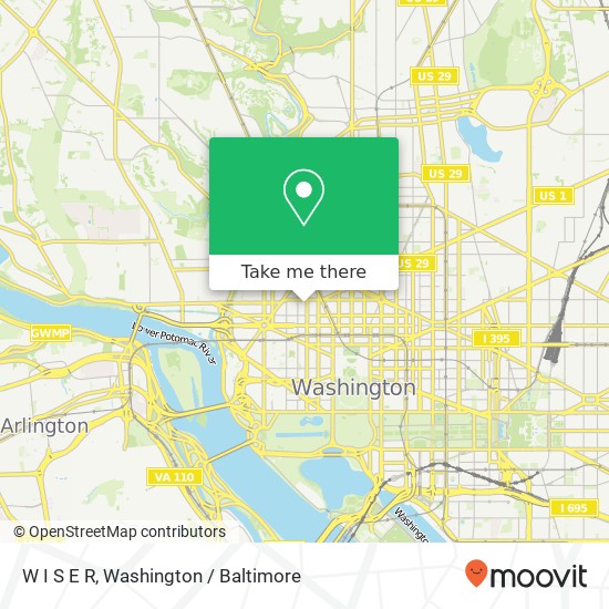 W I S E R, 1146 19th St NW map