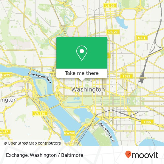 Exchange, 1719 G St NW map