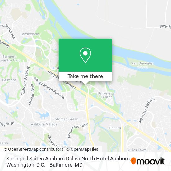 Springhill Suites Ashburn Dulles North Hotel Ashburn map