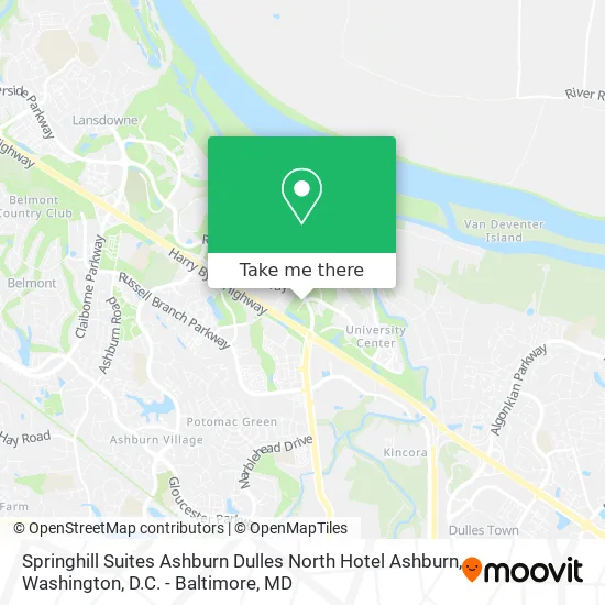 Springhill Suites Ashburn Dulles North Hotel Ashburn map