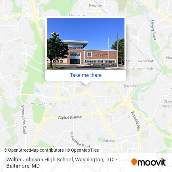 Mapa de Walter Johnson High School