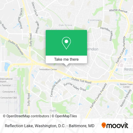 Mapa de Reflection Lake